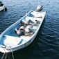 Deretan rumah perahu kayu tradisional Funaya berdiri anggun mengapung di sepanjang perairan Teluk Ine, Kyoto utara.